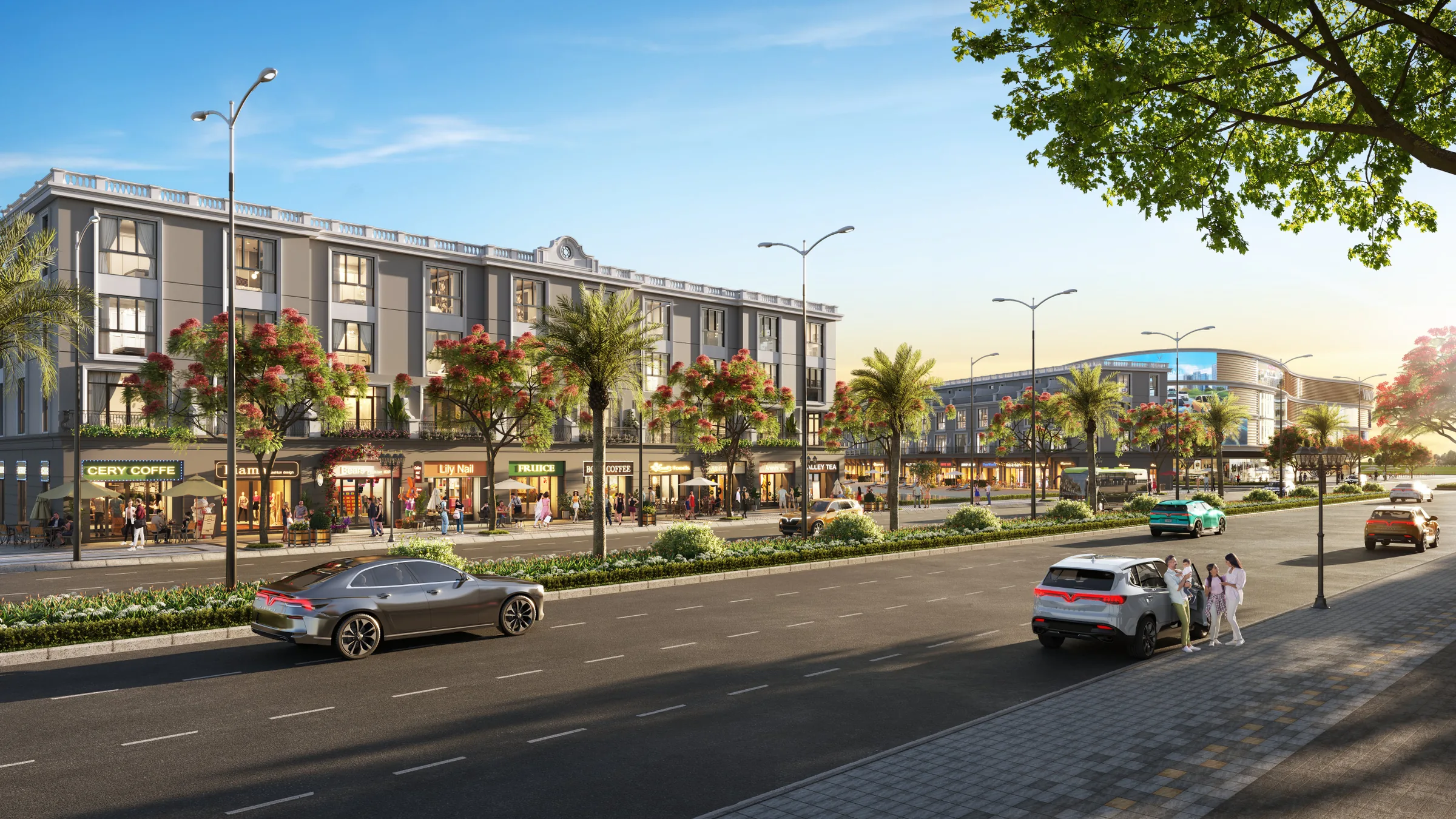 Đại lộ shophouse Khu Đảo Vua, Vinhomes Vũ Yên, Hải Phòng