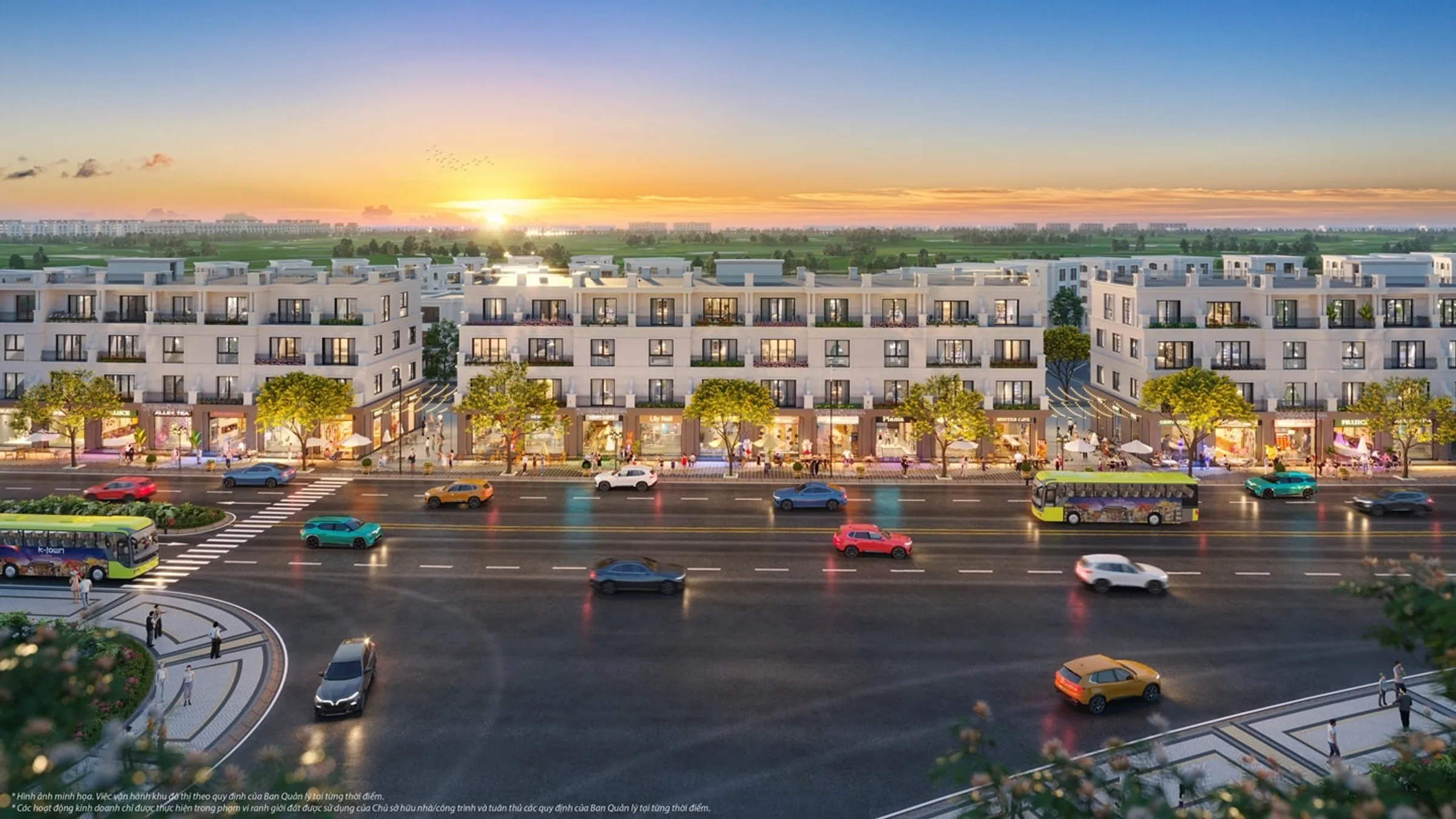 Dãy shophouse Khu Golf Land, Vinhomes Vũ Yên, Hải Phòng