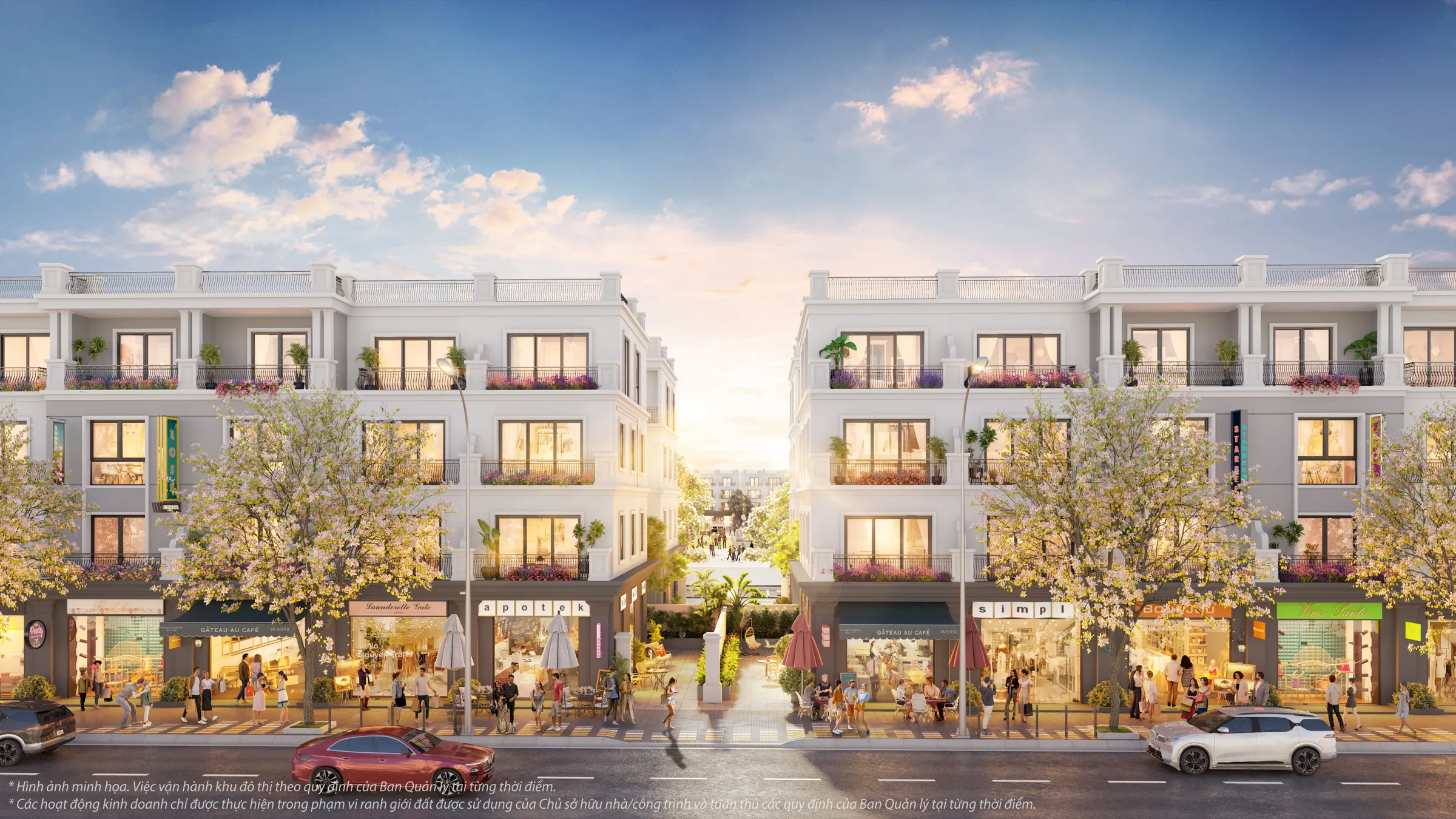 Dãy shophouse Khu Tài Lộc, Vinhomes Vũ Yên, Hải Phòng