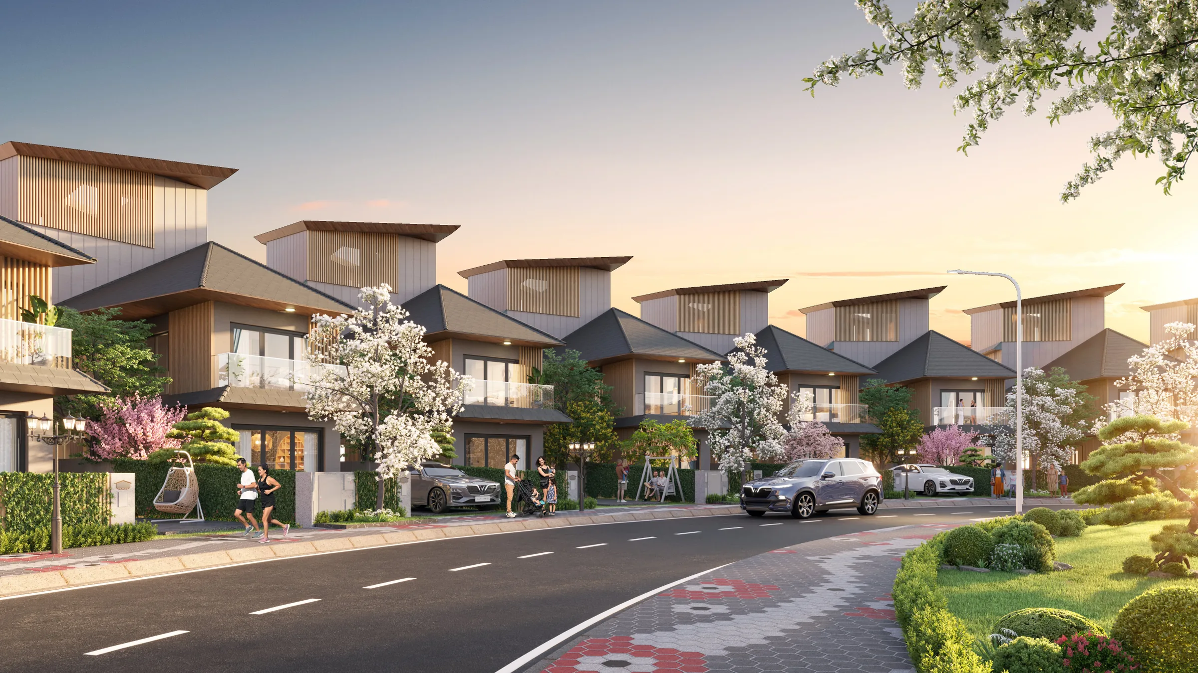 Đường nội khu Khu Miyabi, Vinhomes Vũ Yên, Hải Phòng