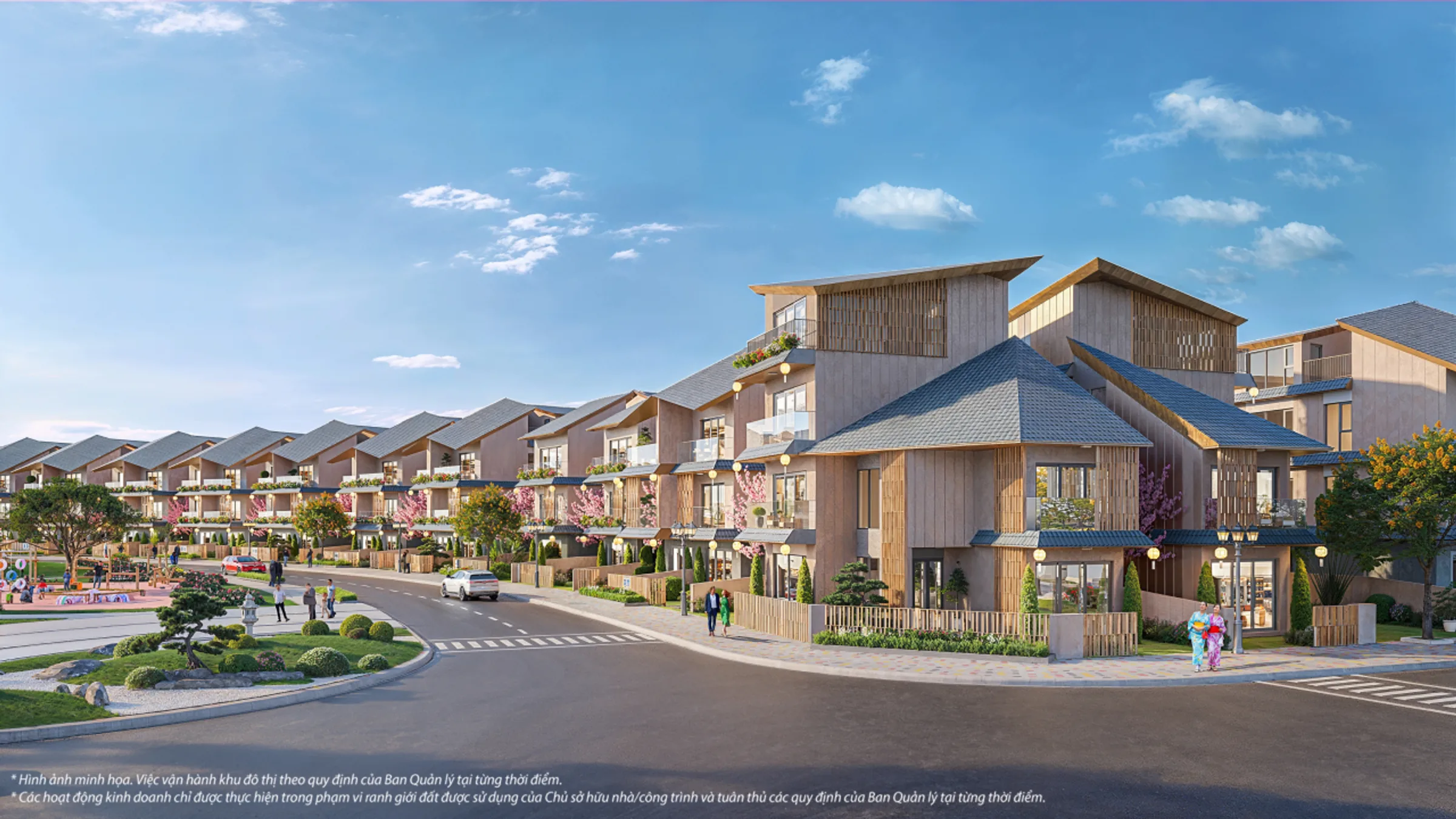 Phố biệt thự phong cách Nhật Bản Khu The Komorebi, Vinhomes Vũ Yên, Hải Phòng