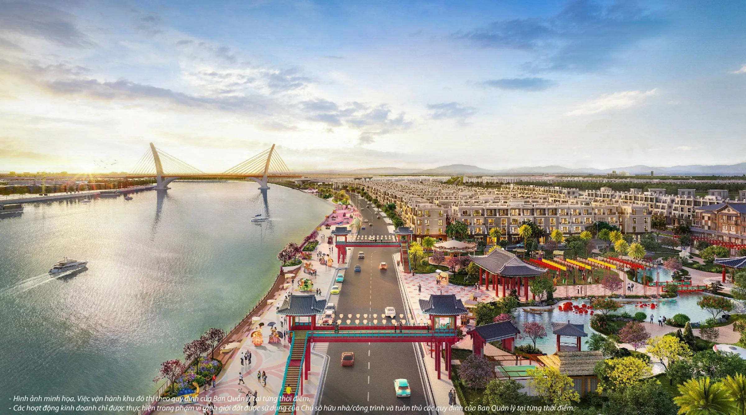 Phố lễ hội ven sông Khu Tài Lộc, Vinhomes Vũ Yên, Hải Phòng