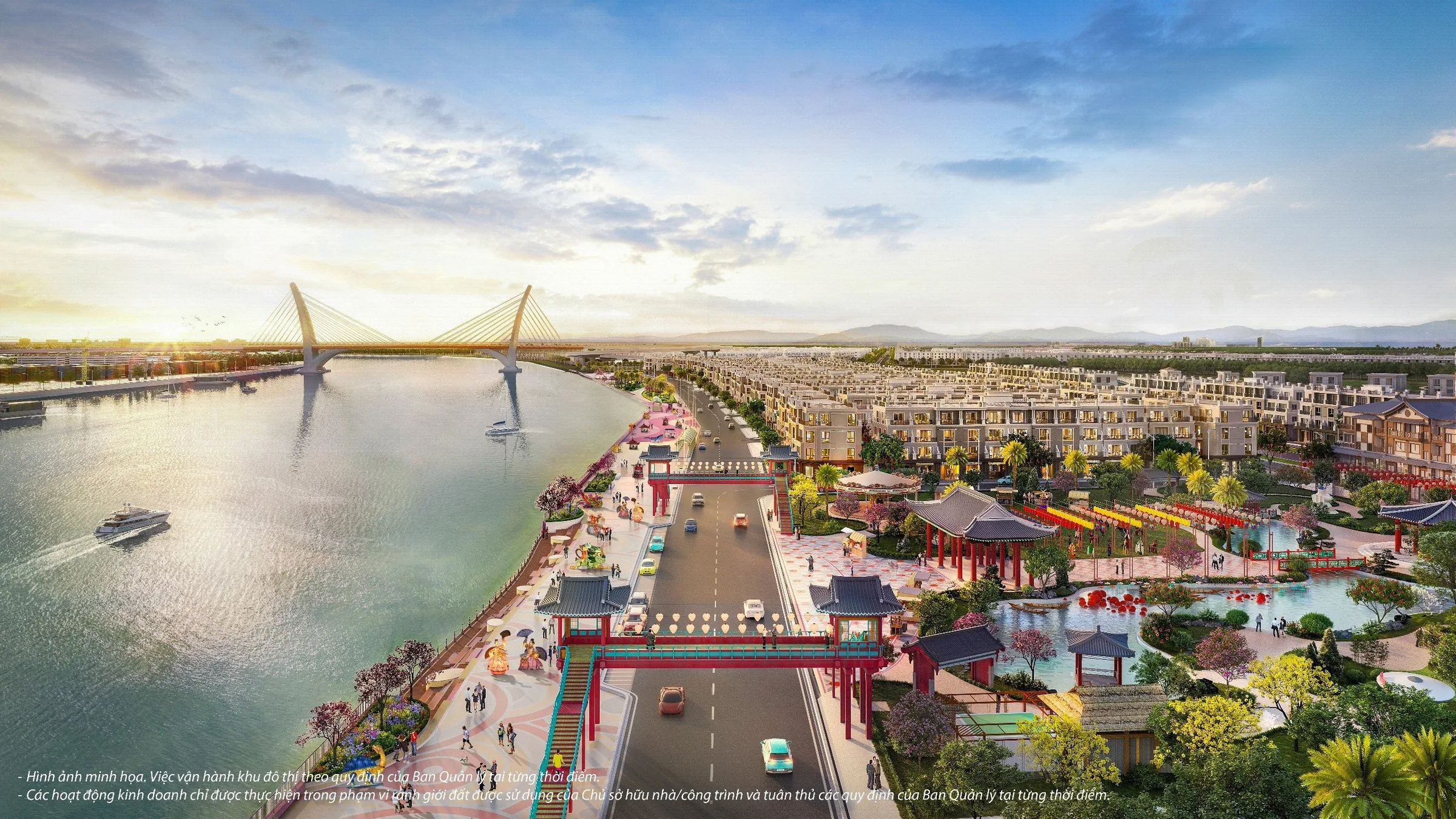 Phố lễ hội ven sông K-Park Vinhomes Vũ Yên