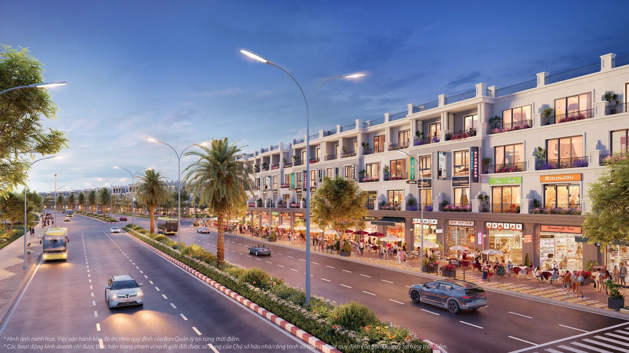 Phố shophouse Khu Royal Riverside, Vinhomes Vũ Yên, Hải Phòng
