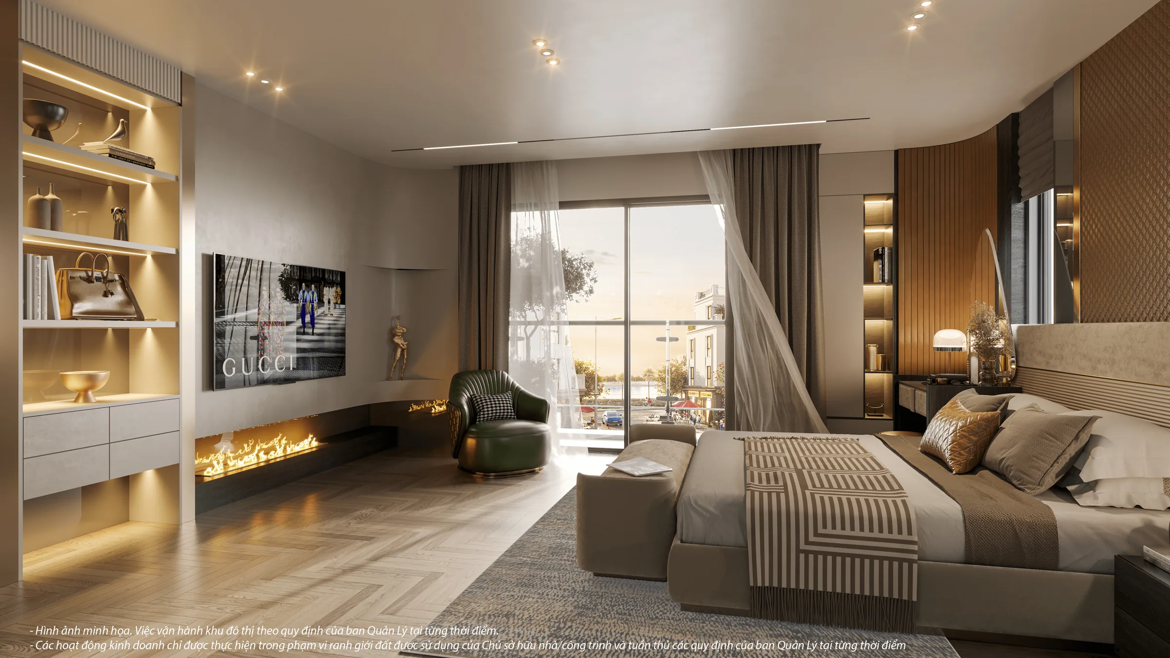 Phòng ngủ mẫu Khu Tài Lộc, Vinhomes Vũ Yên, Hải Phòng