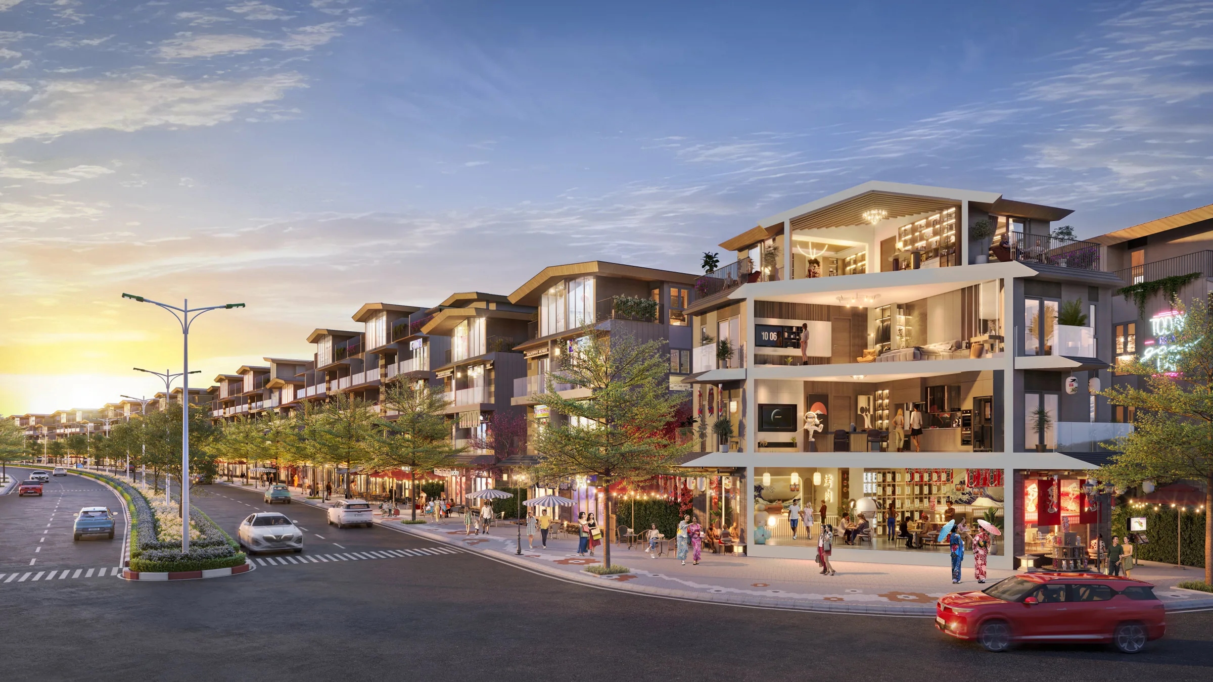 Shophouse nội khu Khu Miyabi, Vinhomes Vũ Yên, Hải Phòng