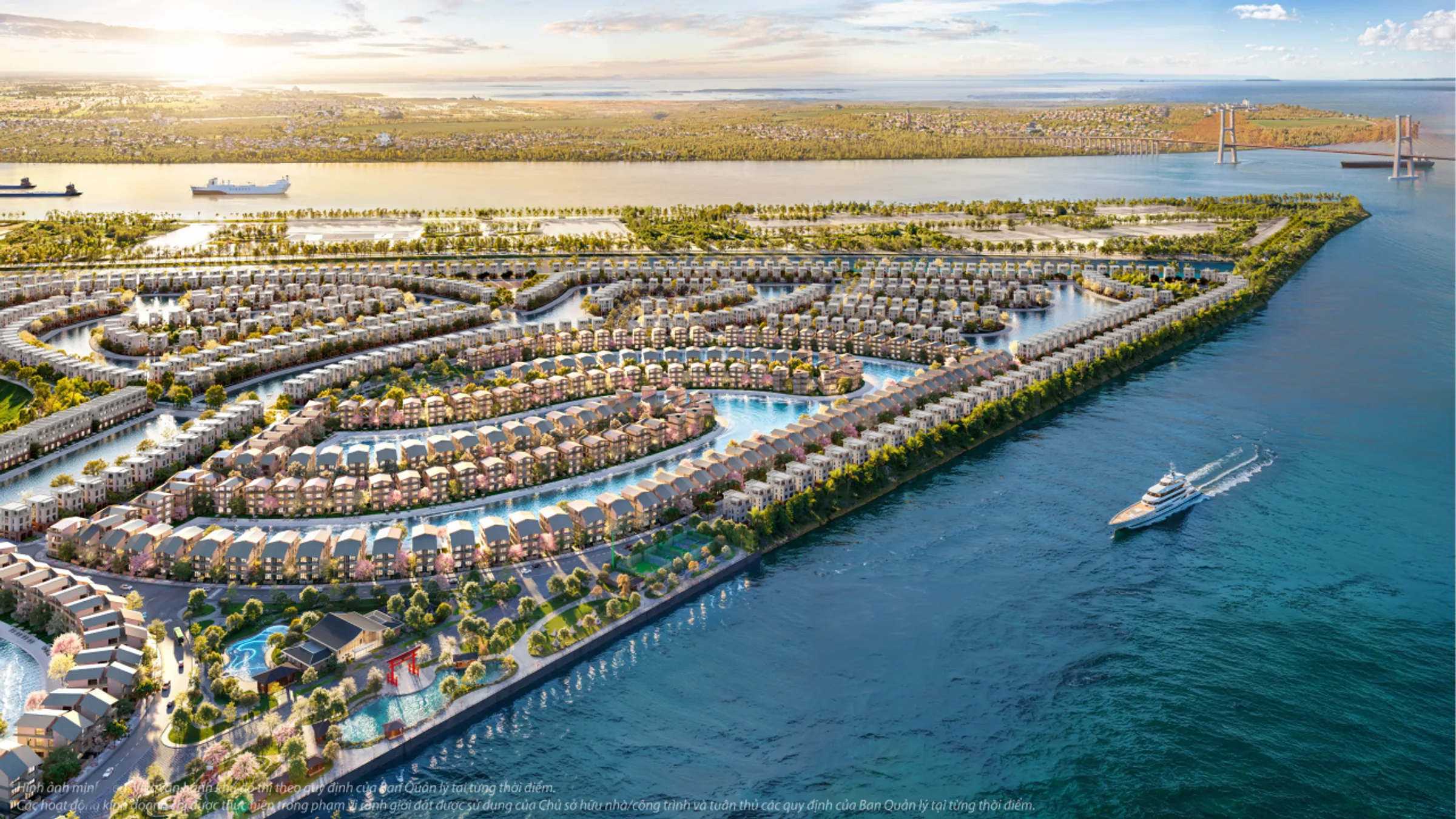 Tiện ích nội khu Vinhomes Vũ Yên nhìn từ trên cao khu The Komorebi, Vinhomes Vũ Yên